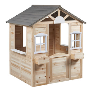 Casa de juegos Acciano 131x113x97 cm madera de abeto [casa.pro]