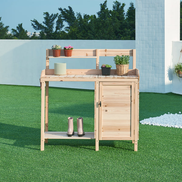Mesa de cultivo Alessano madera de abeto [casa.pro]