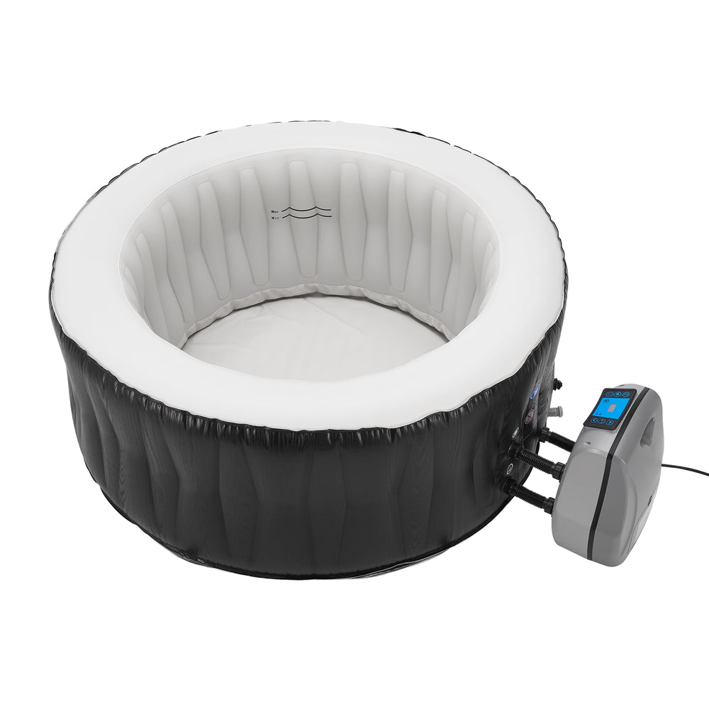 Bañera de hidromasaje inflable Carbone 165x70 cm [pro.tec]