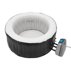 Bañera de hidromasaje inflable Carbone 165x70 cm [pro.tec]