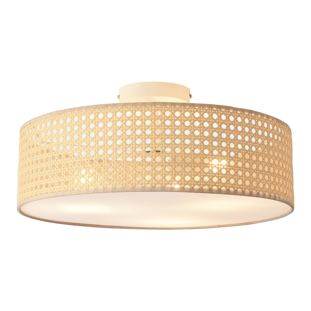 Lámpara de techo Ascot aspecto ratán [lux.pro] - premiumXL