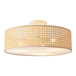 Lámpara de techo Ascot aspecto ratán [lux.pro]