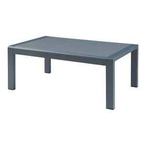 Mesa de centro de exterior Avise aluminio vidrio antracita [casa.pro]