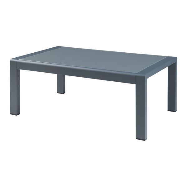 Mesa de centro de exterior Avise aluminio vidrio antracita [casa.pro]