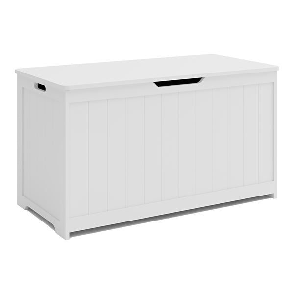 Caja de juguetes Podek 80x40x44,5 cm Blanco [en.casa]