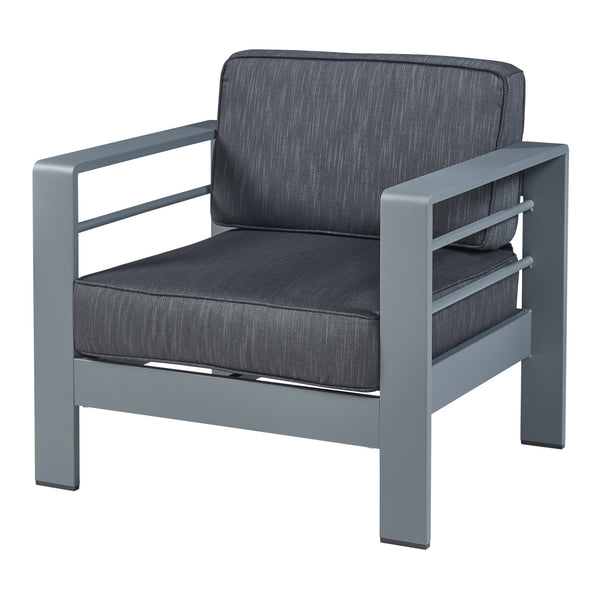 Sillón de exterior con mesa Avise aluminio [casa.pro]