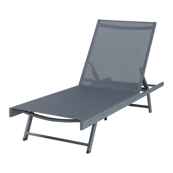Conjunto de tumbonas Baragiano 2 piezas aluminio [casa.pro]