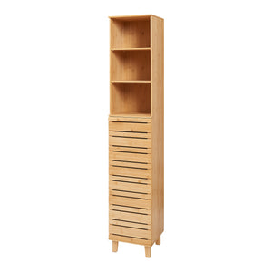 Armario alto Epind 180x33x30 cm Bambú [en.casa]