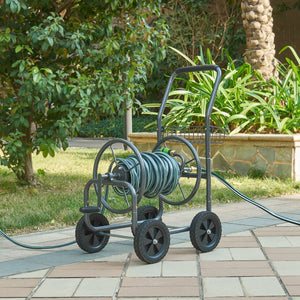 Carro para manguera Gelibolu para manguera de 3/4 pulgadas máx. 65 m Gris [pro.tec]