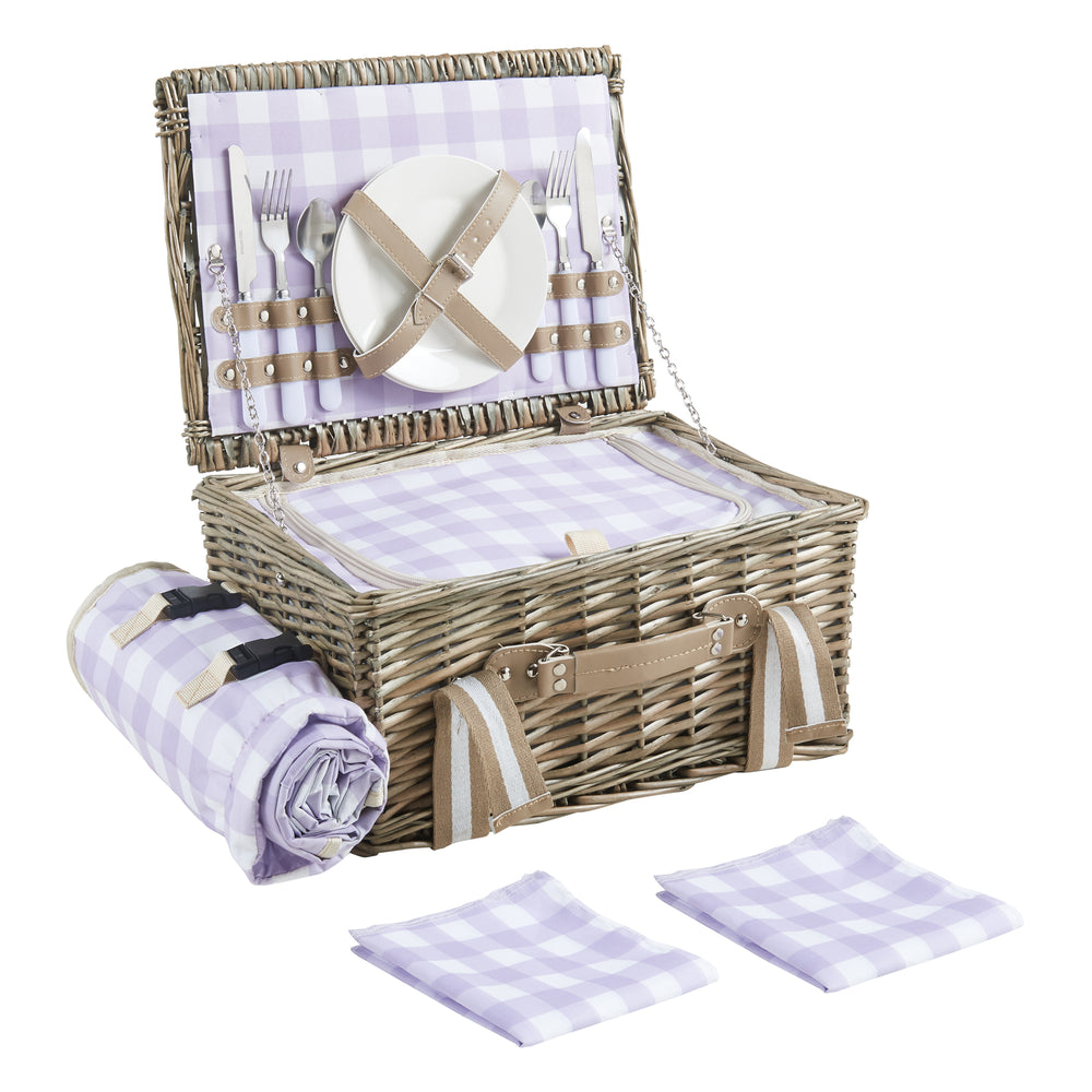 Cesta de picnic Bisceglie para 2 personas set completo [casa.pro] - premiumXL