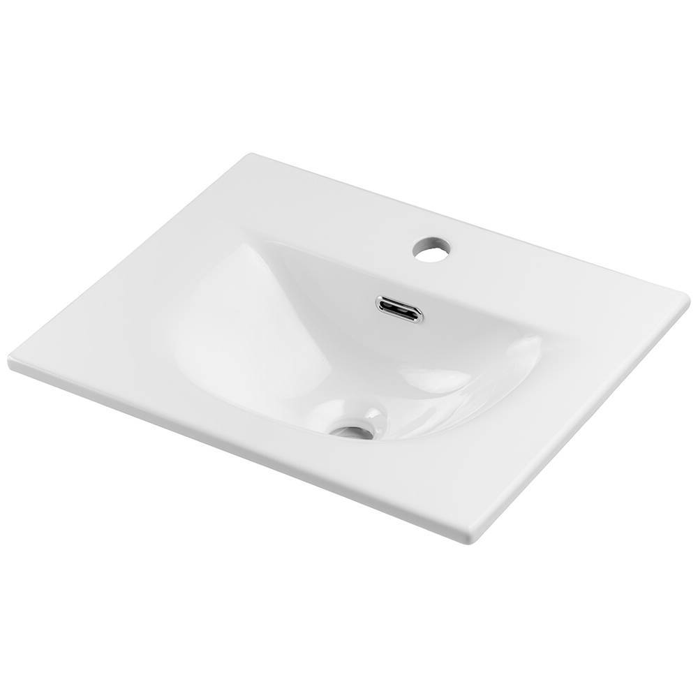 Lavabo Skelbolu 50x57x39 cm LED - Espejo efecto roble [en.casa] - premiumXL