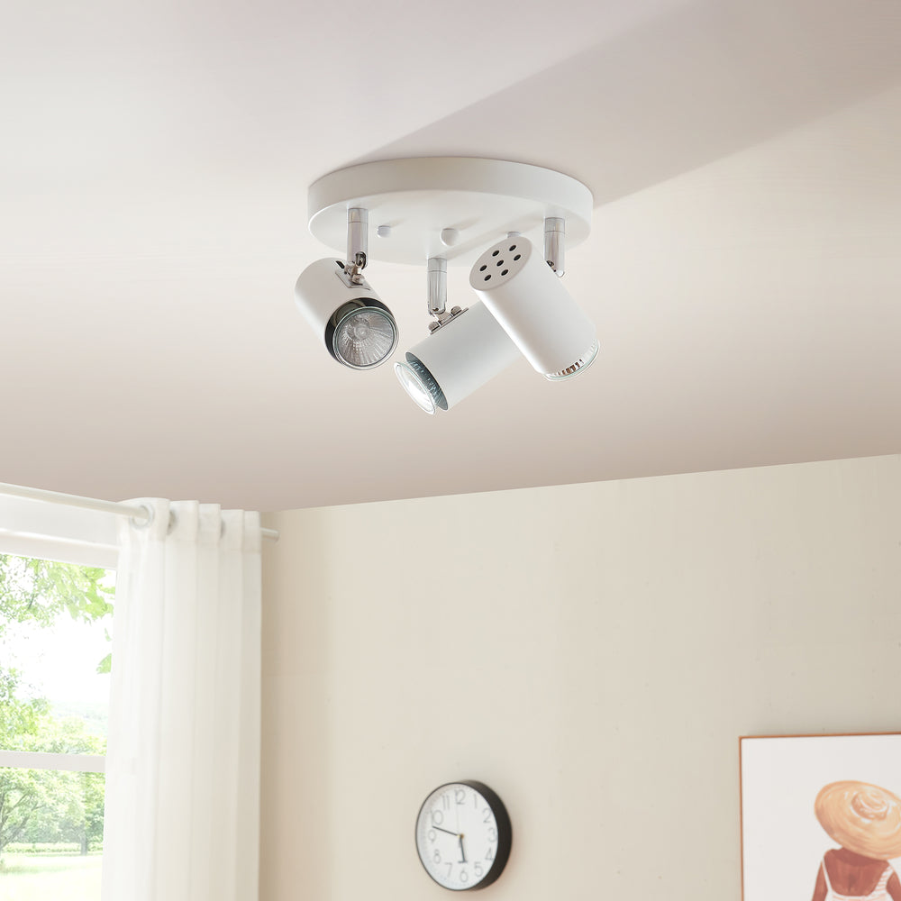 Lámpara de techo Bathgate 3 x GU10 Blanco [lux.pro] - premiumXL