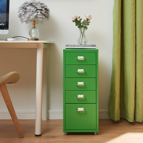 Contenedor móvil Kökar con 5 cajones 69x28x41 cm [en.casa]