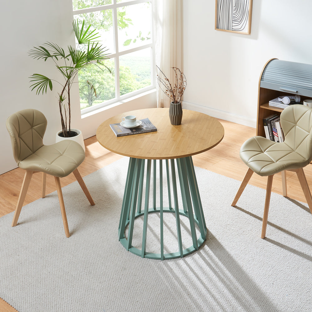 Mesa de comedor Lensuu 76x Ø80 cm [en.casa]