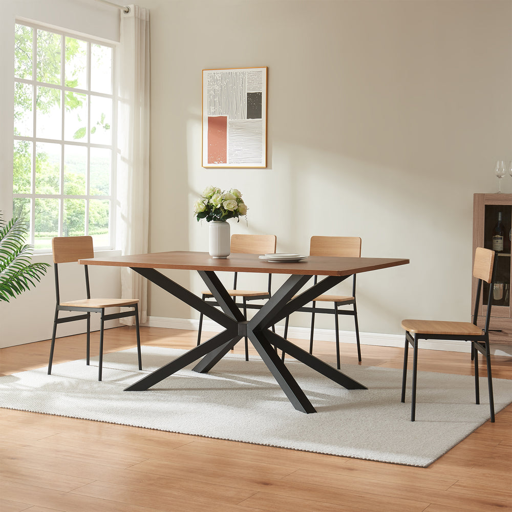 Estructura de mesa Bemeenel 120x75x72 cm Acero Negro [en.casa]