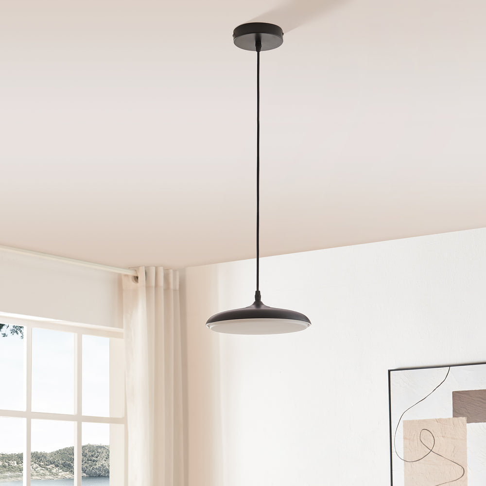 Lámpara colgante Oupilu con LEDs integrados metal 120x25x25 cm negro/blanco [lux.pro] - premiumXL