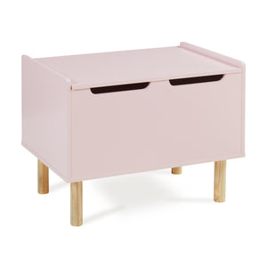 Caja de juguetes Virer 60x40x45 cm Rosa [en.casa]