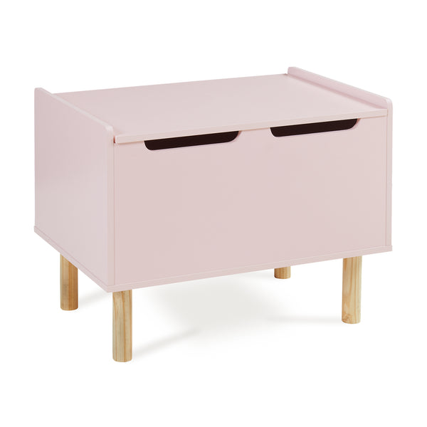 Caja de juguetes Virer 60x40x45 cm Rosa [en.casa]