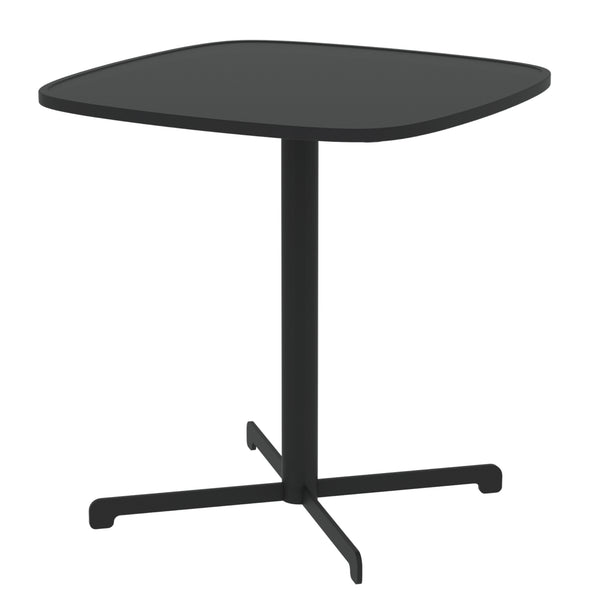 Mesa bistró de exterior Foggia 75x70x70 cm acero gris antracita [casa.pro]
