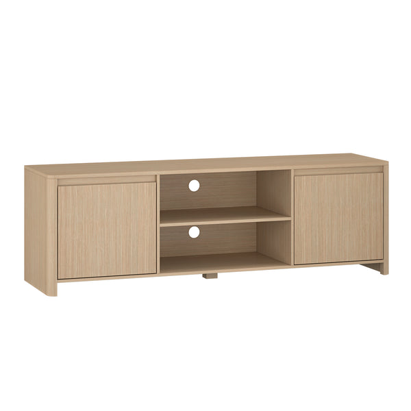 Mueble de televisión Takranmaa 150x40x50 cm efecto roble [en.casa]