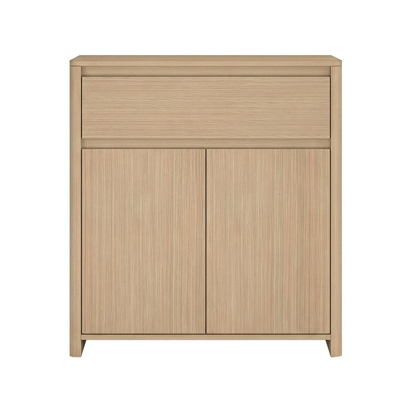Armario auxiliar Takranmaa 88x79x39 cm efecto roble [en.casa]