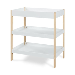 Cambiador Oupilu con 2 estantes 91x82x53 cm Blanco [en.casa]