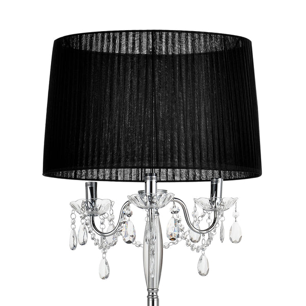 Lámpara de pie Noble Black 165 x Ø 45 cm Negro lux.pro
