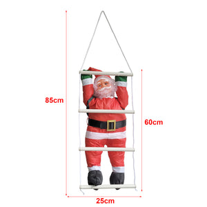 Papá Noel en escalera 60 cm [lux.pro]