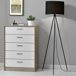 Lámpara de pie con base giratoria 1x E27 Ø 29,5 x 150 cm Negro lux.pro