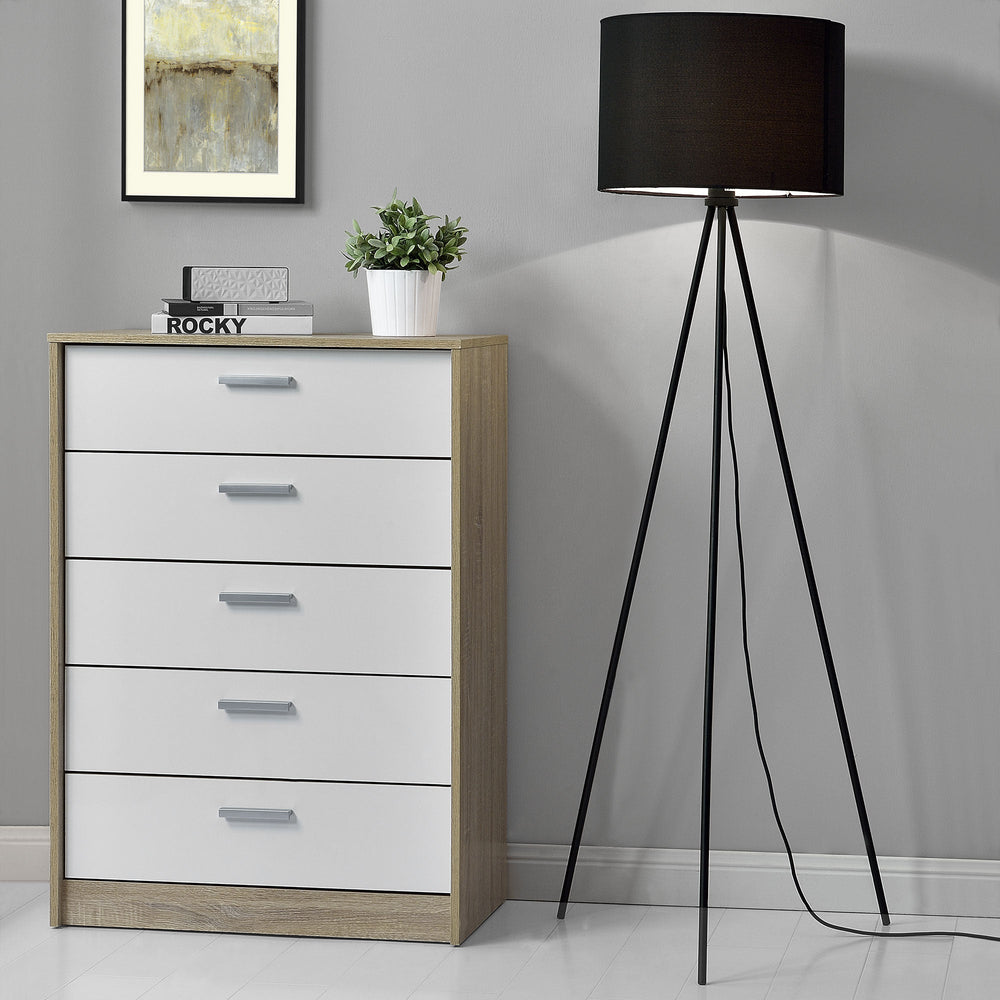 Lámpara de pie base giratoria 1x E27 Ø 29,5 x 150 cm negro lux.pro - premiumXL