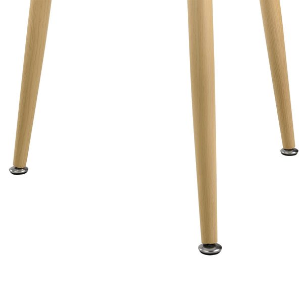 Mesa de comedor Camille Ø80 cm Diseño retro Blanco en.casa