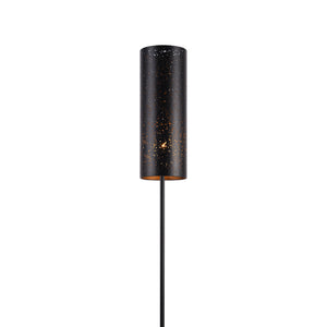Lámpara de pie 142cm Lámpara de suelo Lámpara de pie Lámpara de metal negro [lux.pro]