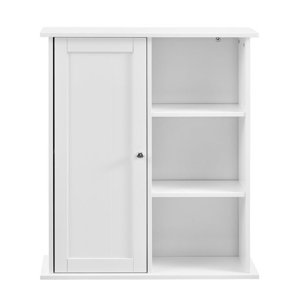 Armario de baño Anderlecht 71x60x18 cm Estantería con repisas Blanco en.caa