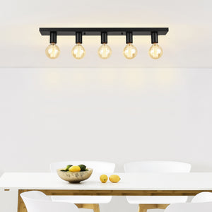 Lámpara de techo Corinto 5 luces redonda metal E27 lux.pro