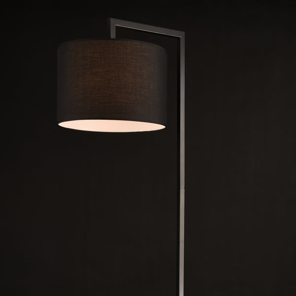 Lámpara de pie Düsseldorf 161 cm E27 Máx. 60W Negro lux.pro