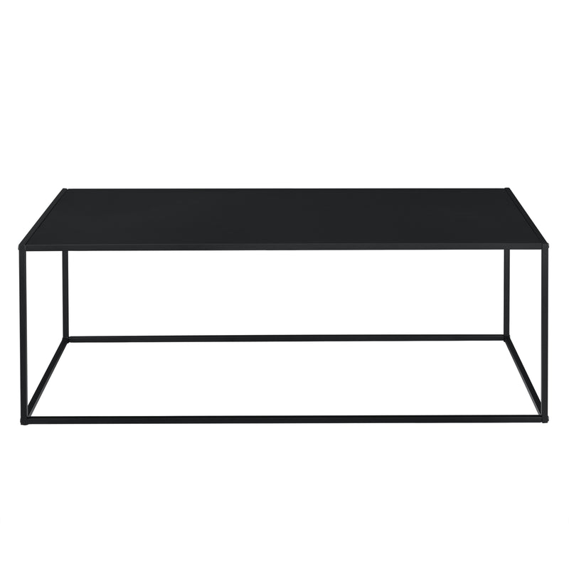 Esquema acotado Mesa consola metal negro en varios tamaños [en.casa]