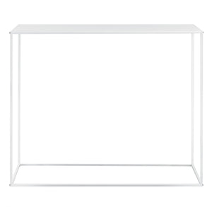 Mesa consola Aiora 95x110x32cm Metal Blanco [en.casa]