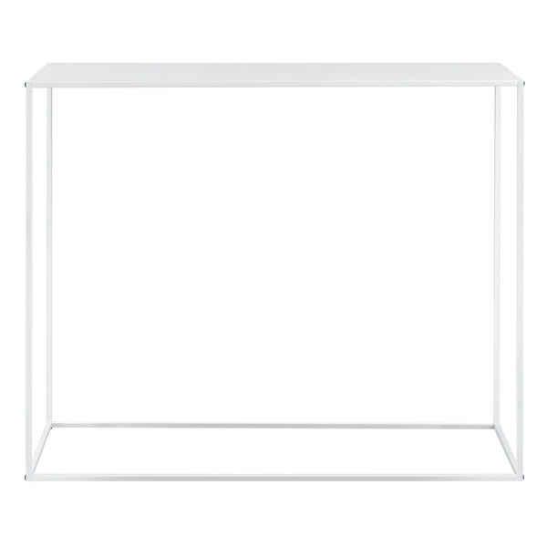 Mesa consola Aiora 95x110x32cm Metal Blanco [en.casa]