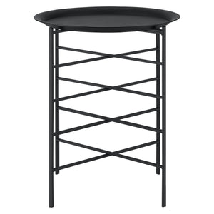 Mesa auxiliar Wiltz 40x40x53 cm Metal Negro en.casa