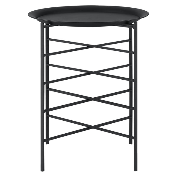 Mesa auxiliar Wiltz 40x40x53 cm Metal Negro en.casa
