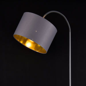 Lámpara de pie Toledo 173cm 1xE27 Metal Gris lux.pro