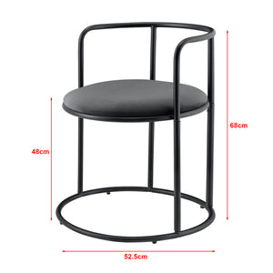Mesa con 2 sillas Älvkarleby negra en.casa