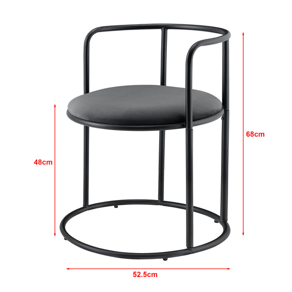 Mesa con 2 sillas Älvkarleby negra en.casa