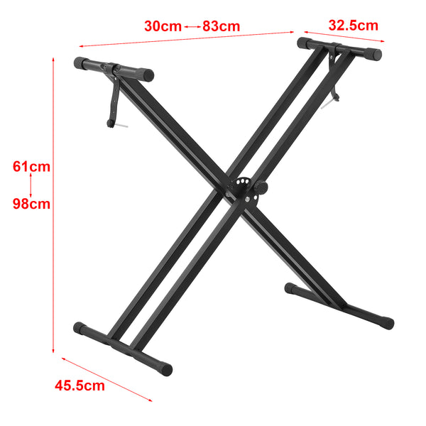 Soporte para teclado con taburete Ajustable en altura Plegable