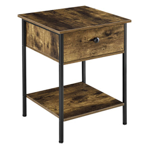 Mesa auxiliar Fagersta 40x40x55cm Tono de madera oscura en.casa
