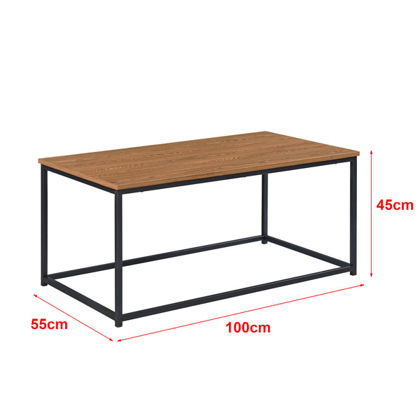 Mesa de centro Esbjerg 100x55x45cm Tono de madera oscuro en.casa