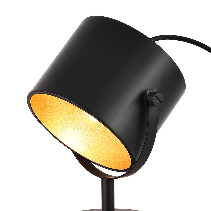 Esquema acotado Lámpara de mesa Farstorp 1 x E27 Negro [lux.pro]