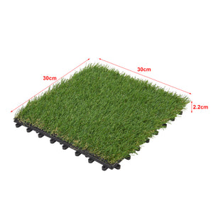 Baldosas de césped artificial Wiesloch juego de 11 piezas 1m² [en.casa]