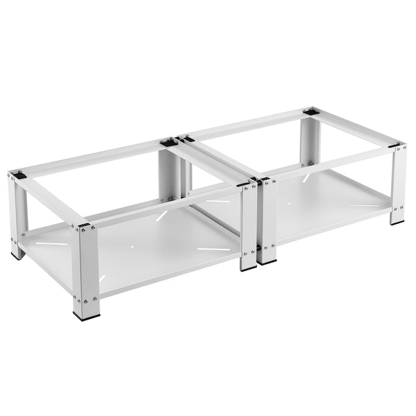 Base para lavadora doble Cremlingen 150 kg Blanco [en.casa]