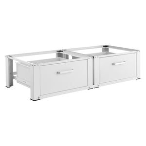 Estructura doble Heyen con 2 cajones Blanco [en.casa]